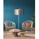 Duolla - Lampadaire CANNES 1xE27/15W/230V 45 cm argent/blanc