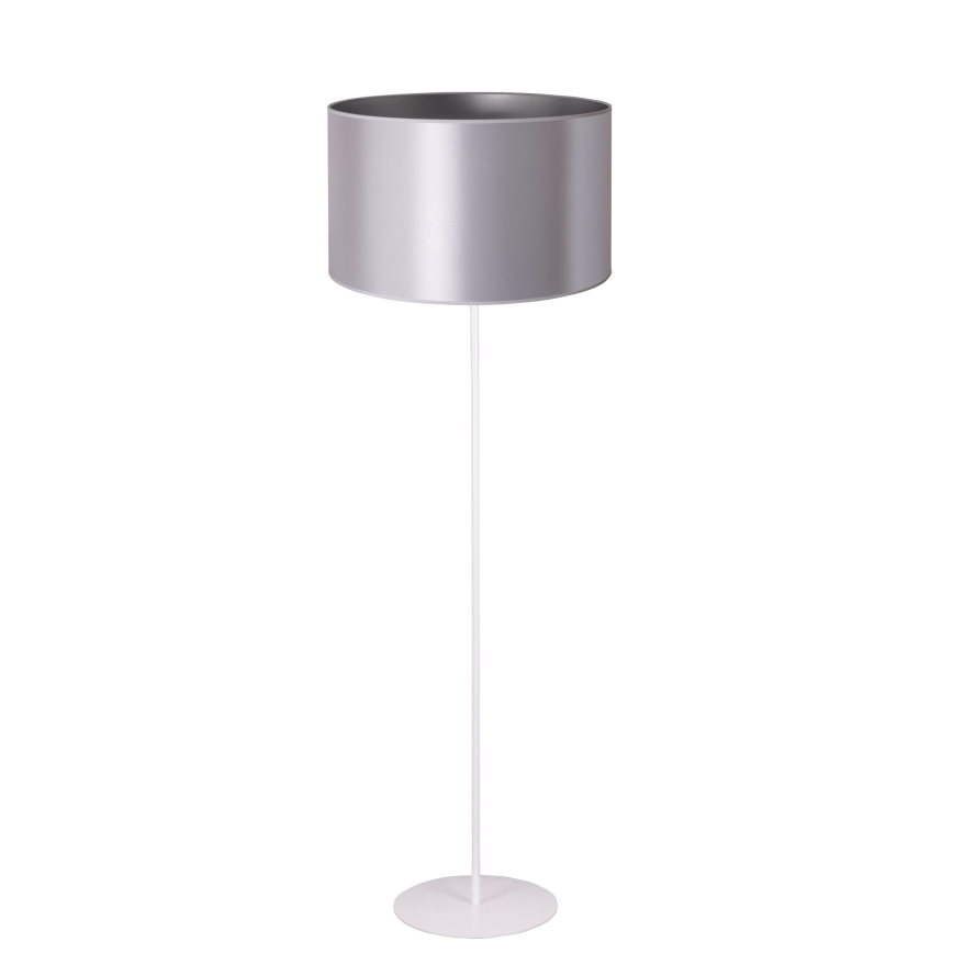 Duolla - Lampadaire CANNES 1xE27/15W/230V d. 45 cm argent/blanc