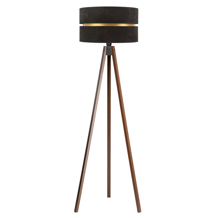 Duolla - Lampadaire DUO 1xE27/60W/230V d. 44 cm noir/wenge