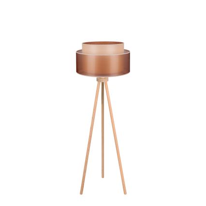 Duolla - Lampadaire WOOD BOHO 1xE27/15W/230V d. 45 cm cuivre/marron/beige