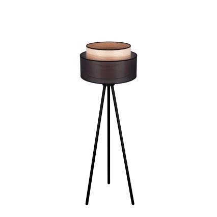 Duolla - Lampadaire WOOD BOHO 1xE27/15W/230V d. 45 cm noir/beige