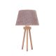 Duolla - Lampe de table BOUCLE 1xE27/15W/230V marron/bois