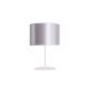 Duolla - Lampe de table CANNES 1xE14/15W/230V 20 cm argent/blanc