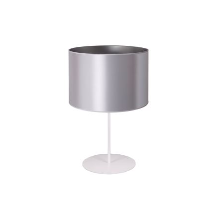 Duolla - Lampe de table CANNES 1xE14/15W/230V d. 20 cm argent/blanc