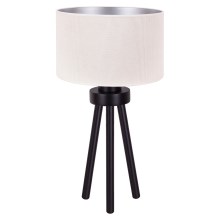 Duolla - Lampe de table LYON 1xE27/15W/230V crème