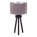 Duolla - Lampe de table LYON 1xE27/15W/230V d. 30 cm gris