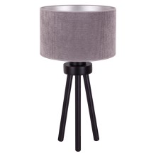 Duolla - Lampe de table LYON 1xE27/15W/230V gris