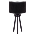 Duolla - Lampe de table LYON 1xE27/15W/230V noir