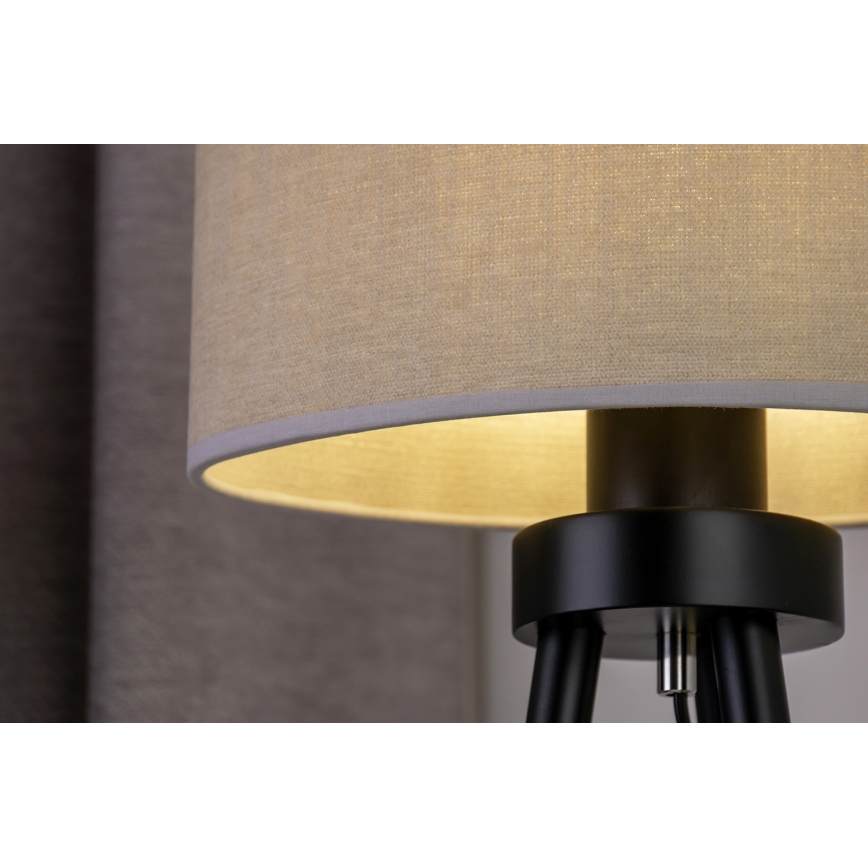 Duolla - Lampe de table OVAL 1xE27/15W/230V d. 30 cm gris