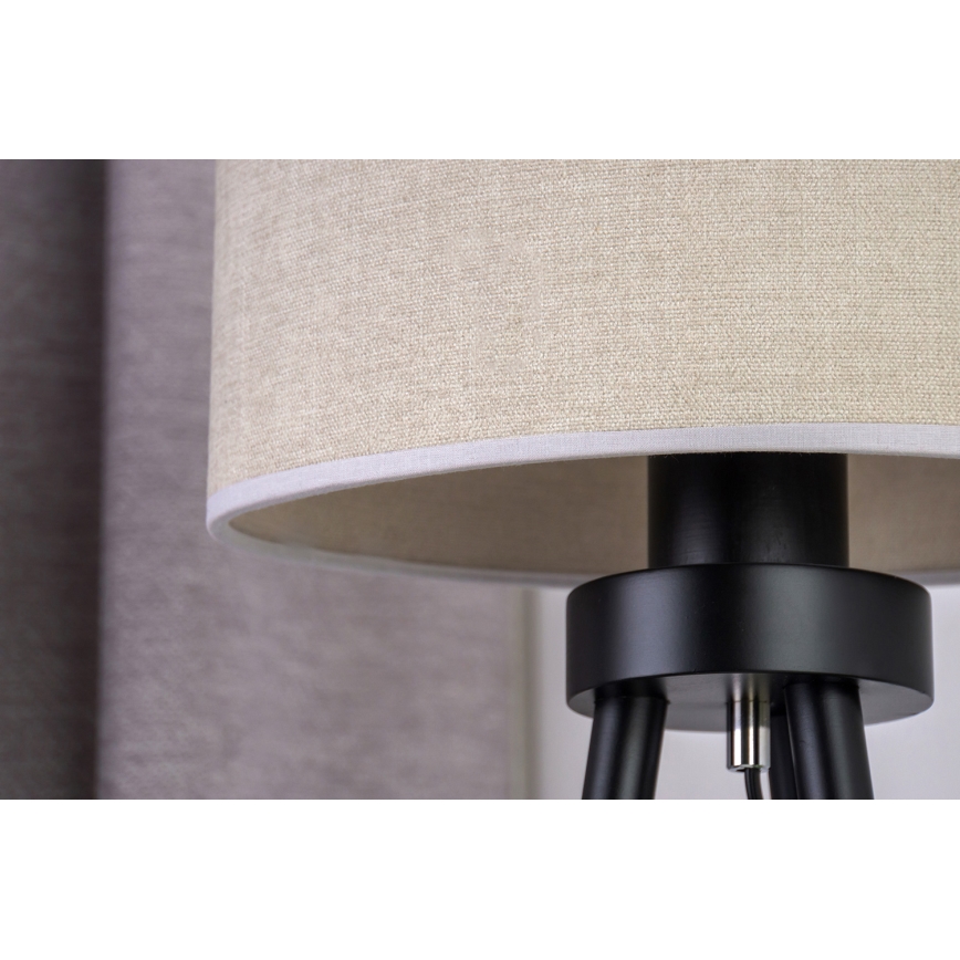 Duolla - Lampe de table OVAL 1xE27/15W/230V d. 30 cm gris