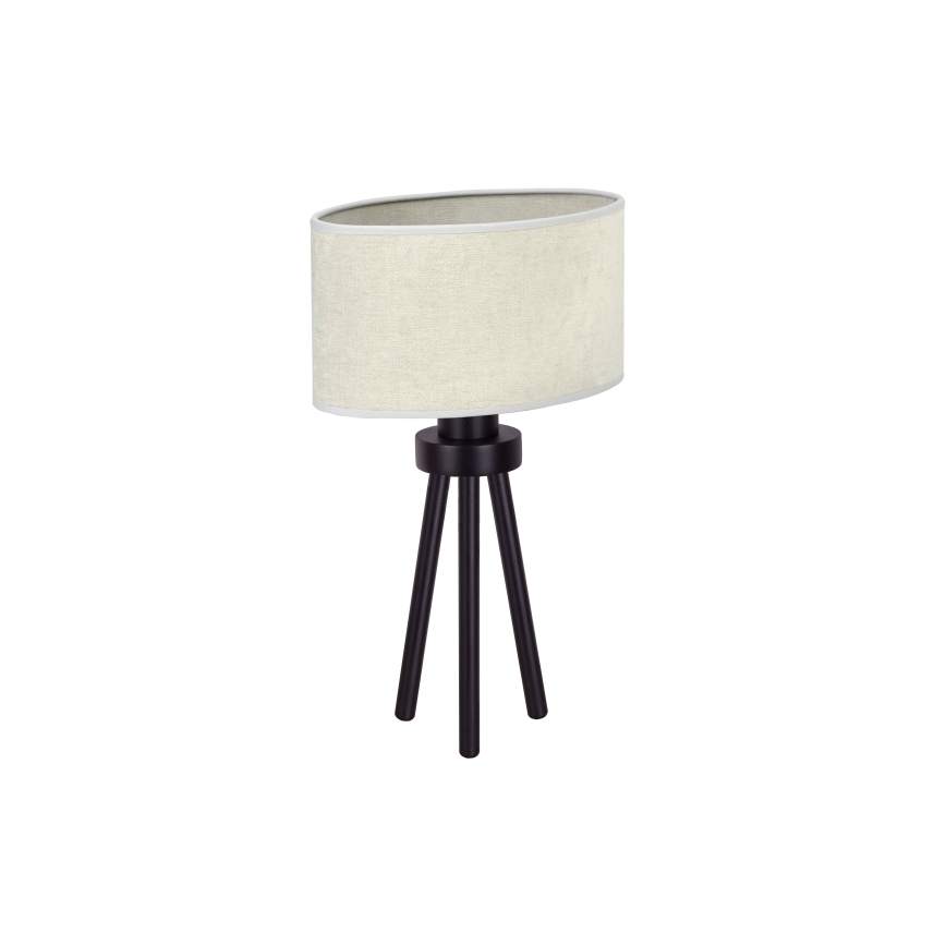 Duolla - Lampe de table OVAL 1xE27/15W/230V d. 30 cm gris
