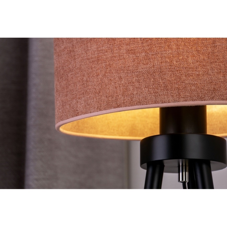 Duolla - Lampe de table OVAL 1xE27/15W/230V d. 30 cm rose