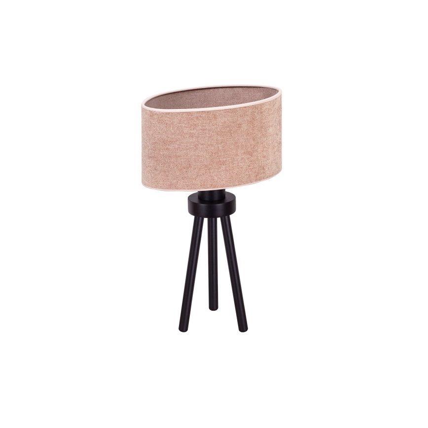 Duolla - Lampe de table OVAL 1xE27/15W/230V d. 30 cm rose