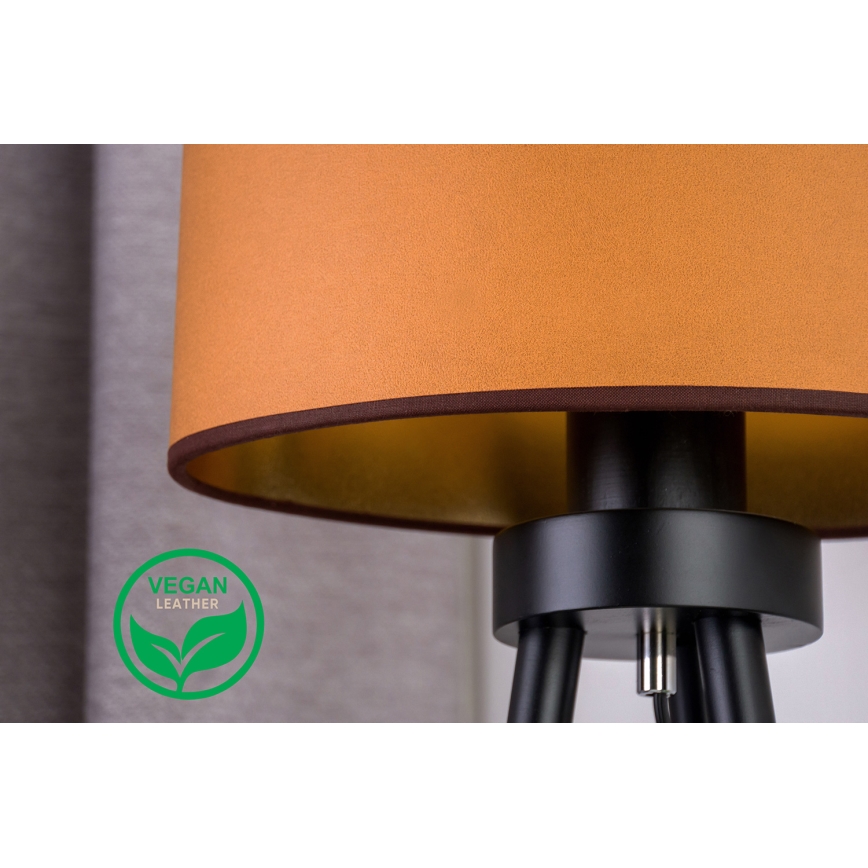 Duolla - Lampe de table OVAL VEGAN 1xE27/15W/230V d. 30 cm marron