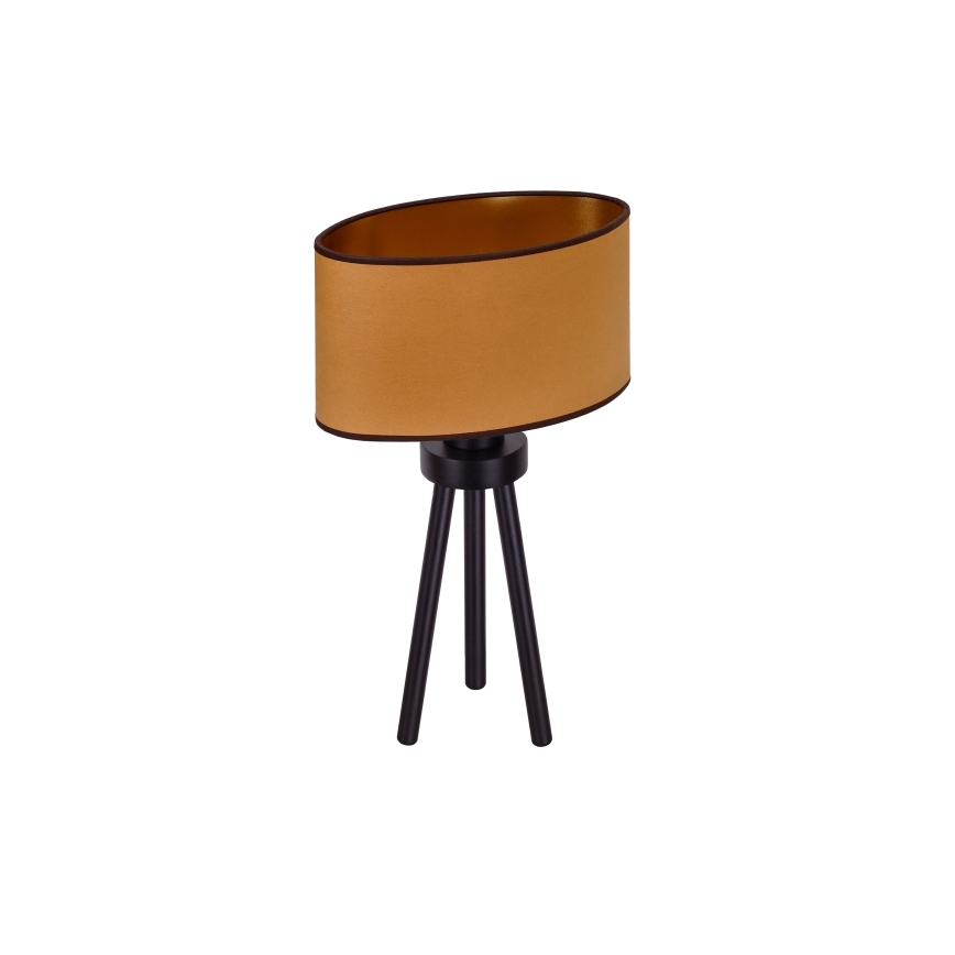 Duolla - Lampe de table OVAL VEGAN 1xE27/15W/230V d. 30 cm marron