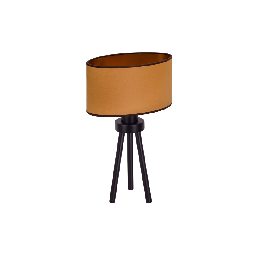 Duolla - Lampe de table OVAL VEGAN 1xE27/15W/230V d. 30 cm marron