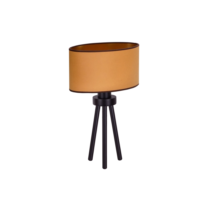 Duolla - Lampe de table OVAL VEGAN 1xE27/15W/230V d. 30 cm marron