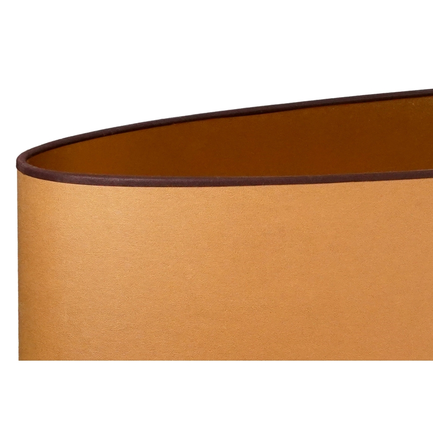 Duolla - Lampe de table OVAL VEGAN 1xE27/15W/230V d. 30 cm marron