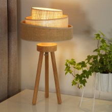 Duolla - Lampe de table YUTE TRIO 1xE27/15W/230V marron/gris/beige