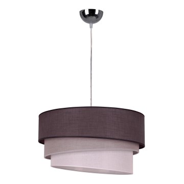 Duolla - Lustre avec fil TRIO 1xE27/40W/230V gris foncé