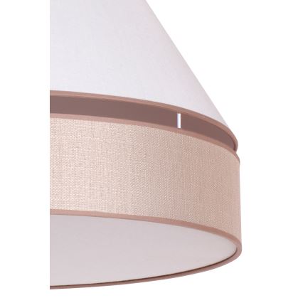 Duolla - Plafonnier AVIGNON 3xE27/15W/230V diam. 60 cm blanc/beige