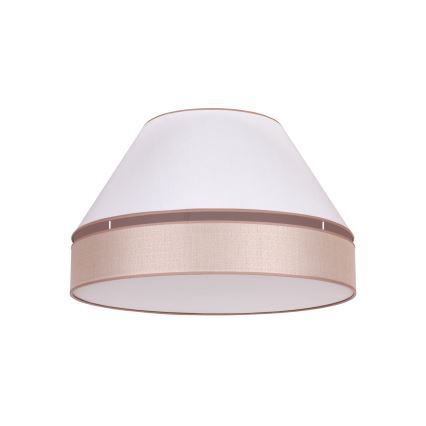 Duolla - Plafonnier AVIGNON 3xE27/15W/230V diam. 60 cm blanc/beige