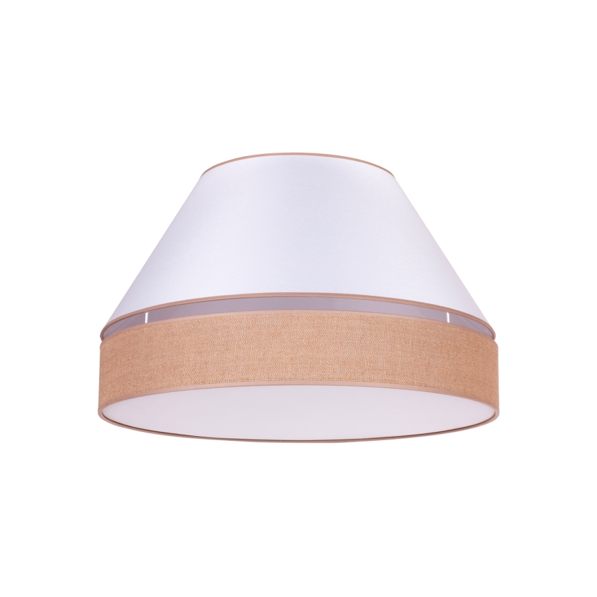 Duolla - Plafonnier AVIGNON 3xE27/15W/230V diam. 60 cm blanc/marron