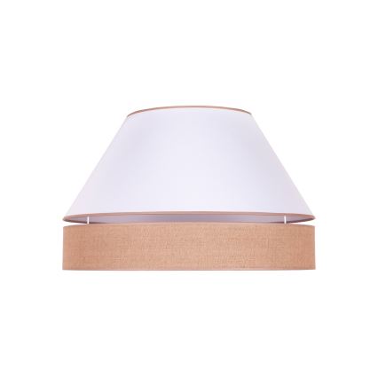 Duolla - Plafonnier AVIGNON 3xE27/15W/230V diam. 60 cm blanc/marron
