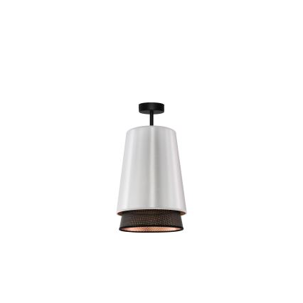 Duolla - Plafonnier BELL SHINY 1xE27/15W/230V d. 25 cm argent/noir