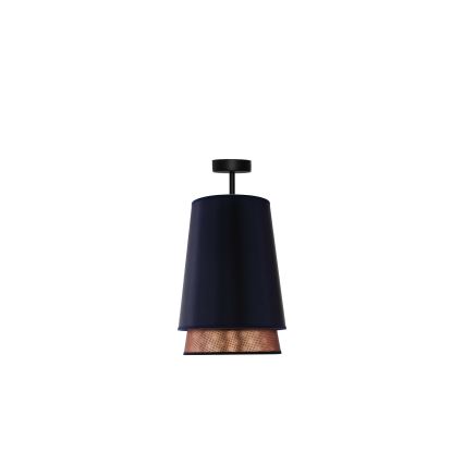 Duolla - Plafonnier BELL SHINY 1xE27/15W/230V d. 25 cm bleu/cuivre