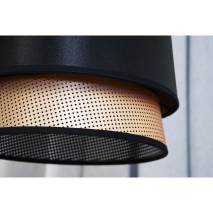 Duolla - Plafonnier BELL SHINY 1xE27/15W/230V d. 25 cm noir/cuivre