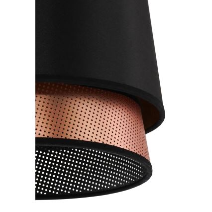 Duolla - Plafonnier BELL SHINY 1xE27/15W/230V d. 25 cm noir/cuivre
