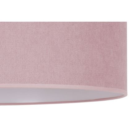 Duolla - Plafonnier BRISTOL 1xE27/15W/230V diam. 45 cm rose/blanc