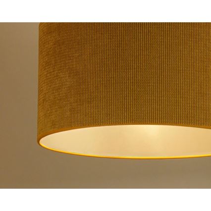 Duolla - Plafonnier CORDUROY 1xE27/15W/230V d. 40 cm jaune
