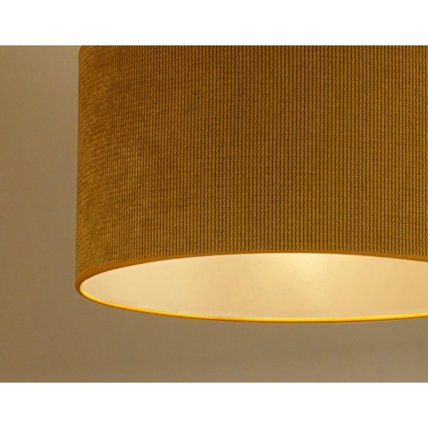 Duolla - Plafonnier CORDUROY 1xE27/15W/230V d. 40 cm jaune