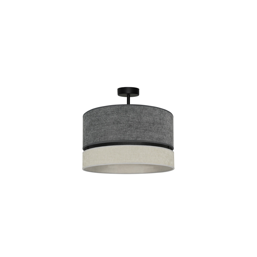 Duolla - Plafonnier DOUBLE 1xE27/15W/230V d. 40 cm gris