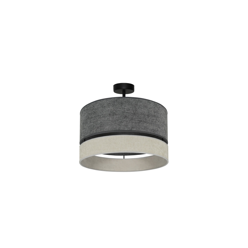Duolla - Plafonnier DOUBLE 1xE27/15W/230V d. 40 cm gris