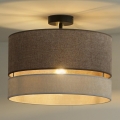 Duolla - Plafonnier DOUBLE 1xE27/15W/230V d. 40 cm marron/gris