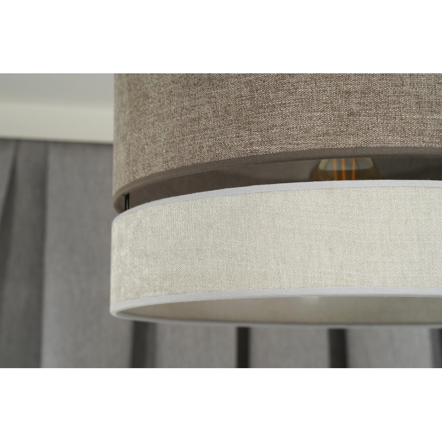 Duolla - Plafonnier DOUBLE 1xE27/15W/230V d. 40 cm marron/gris
