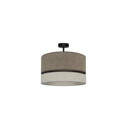 Duolla - Plafonnier DOUBLE 1xE27/15W/230V d. 40 cm marron/gris