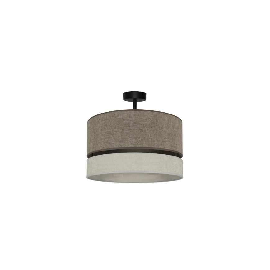 Duolla - Plafonnier DOUBLE 1xE27/15W/230V d. 40 cm marron/gris