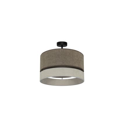 Duolla - Plafonnier DOUBLE 1xE27/15W/230V d. 40 cm marron/gris