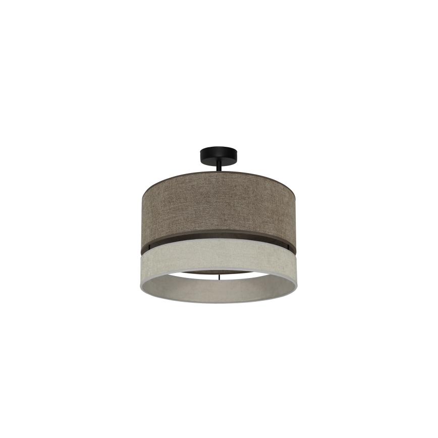 Duolla - Plafonnier DOUBLE 1xE27/15W/230V d. 40 cm marron/gris