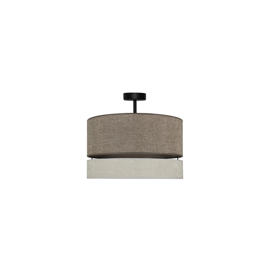 Duolla - Plafonnier DOUBLE 1xE27/15W/230V d. 40 cm marron/gris