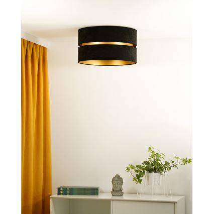 Duolla - Plafonnier DUO 1xE27/40W/230V d. 40 cm noir/doré