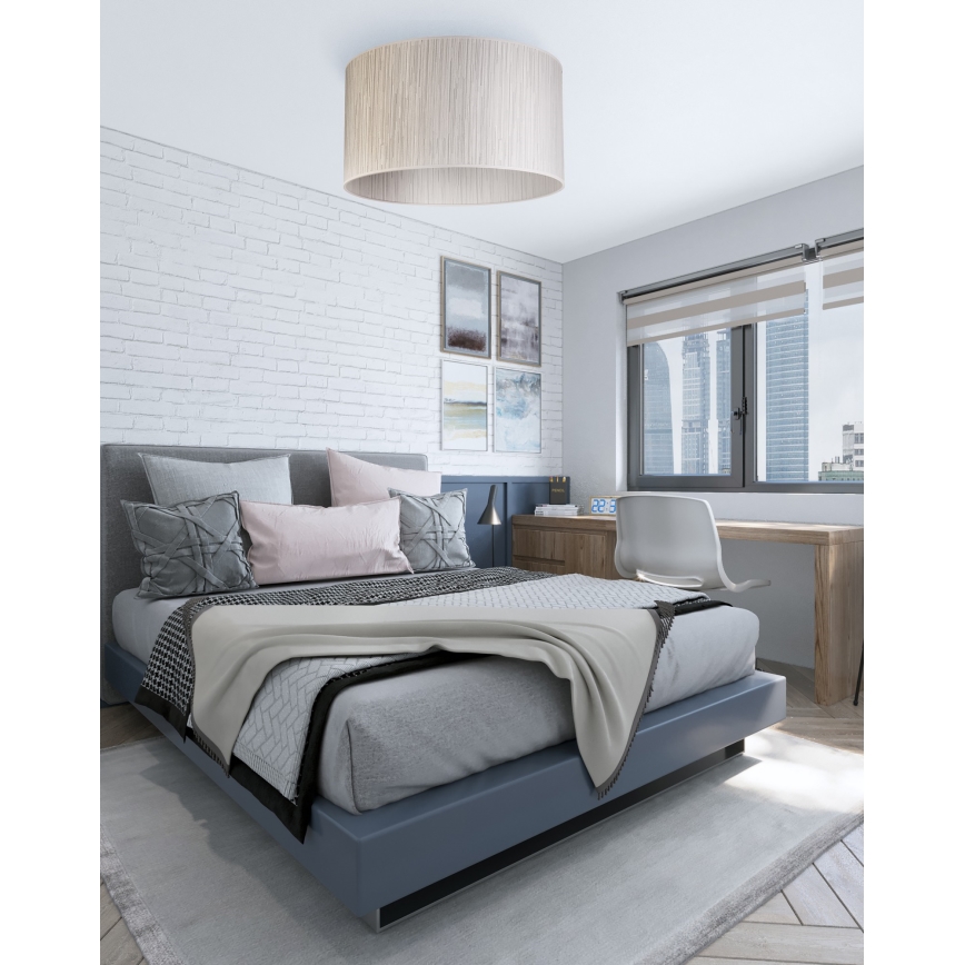 Duolla - Plafonnier ESSEX 1xE27/40W/230V d. 45 cm argent