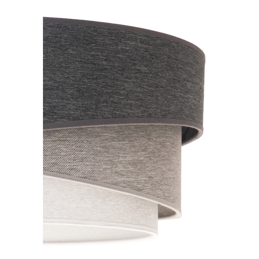 Duolla - Plafonnier KOBO 1xE27/15W/230V d. 45 cm gris/blanc