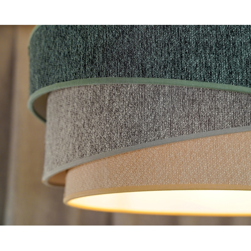 Duolla - Plafonnier KOBO ECO RECYCLING 1xE27/15W/230V d. 45 cm vert/gris/crème