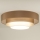Duolla - Plafonnier LUNETA LED/26W/230V d. 60 cm 4000K marron/doré/blanc