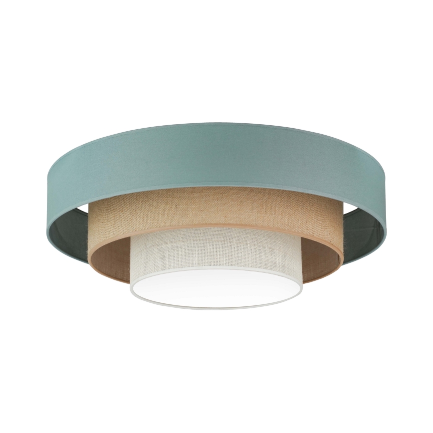 Duolla - Plafonnier LUNETA LED/26W/230V d. 60 cm 4000K turquoise/beige/crème
